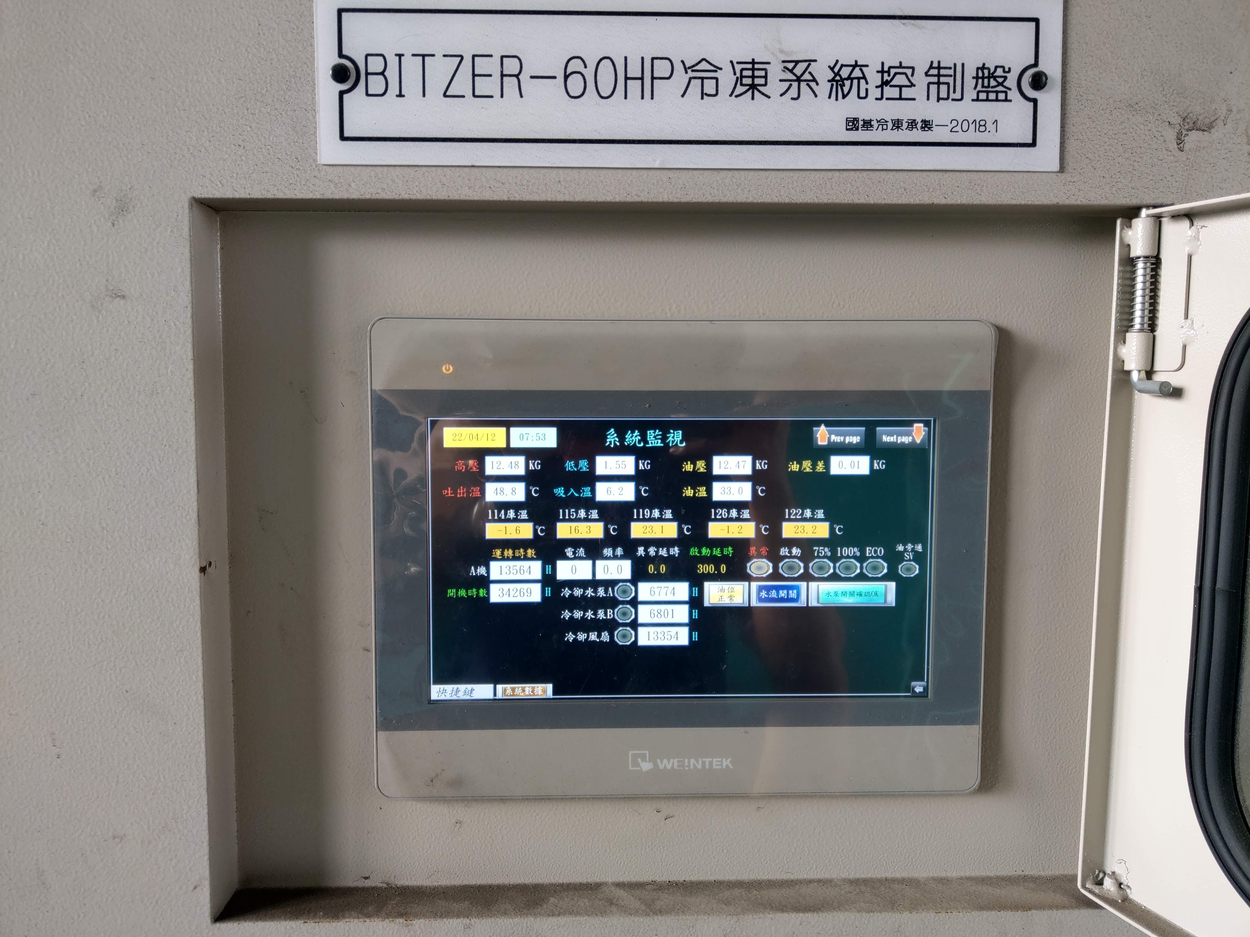 電腦自動控溫面板